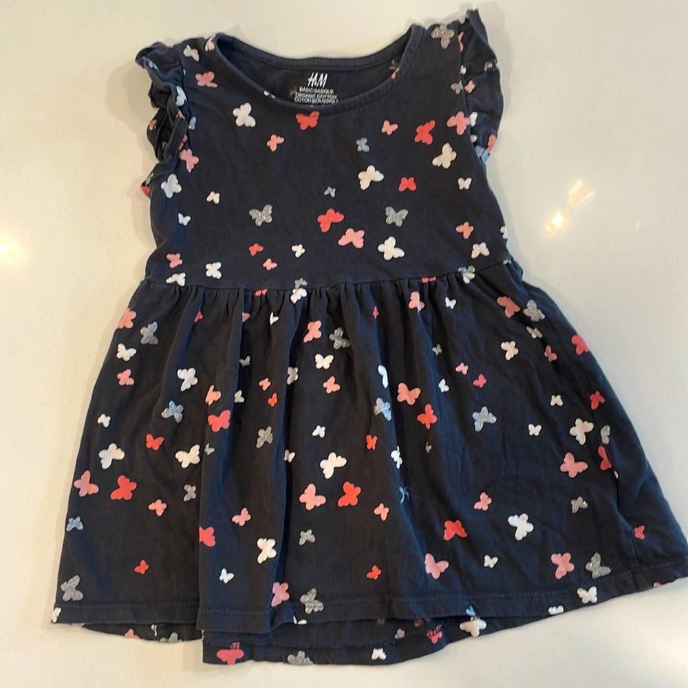 Organic cotton butterfly dress